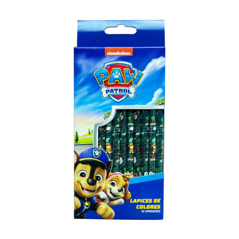 Pack x 12 Lapices Colores Paw Patrol U