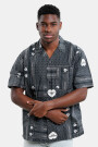 S/S Heart Bandana Shirt Negro