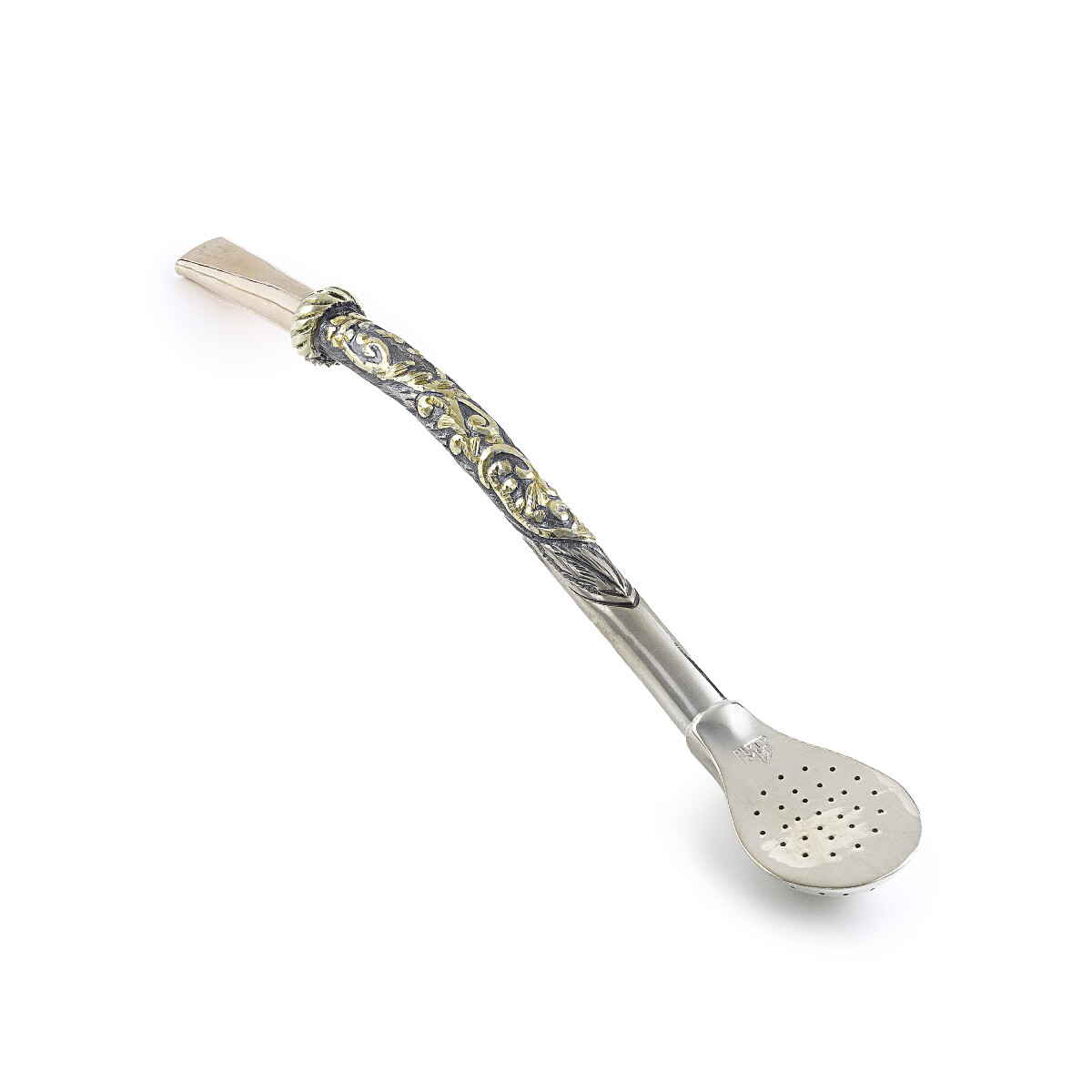 Bombilla En Plata 925 Y Oro 