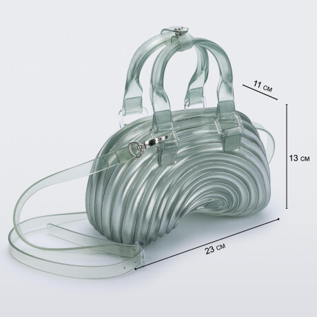 Cartera Melissa de Dama - QUANTUM DOME - 34530CB300 TRANSPARENT BLUE/SILVER