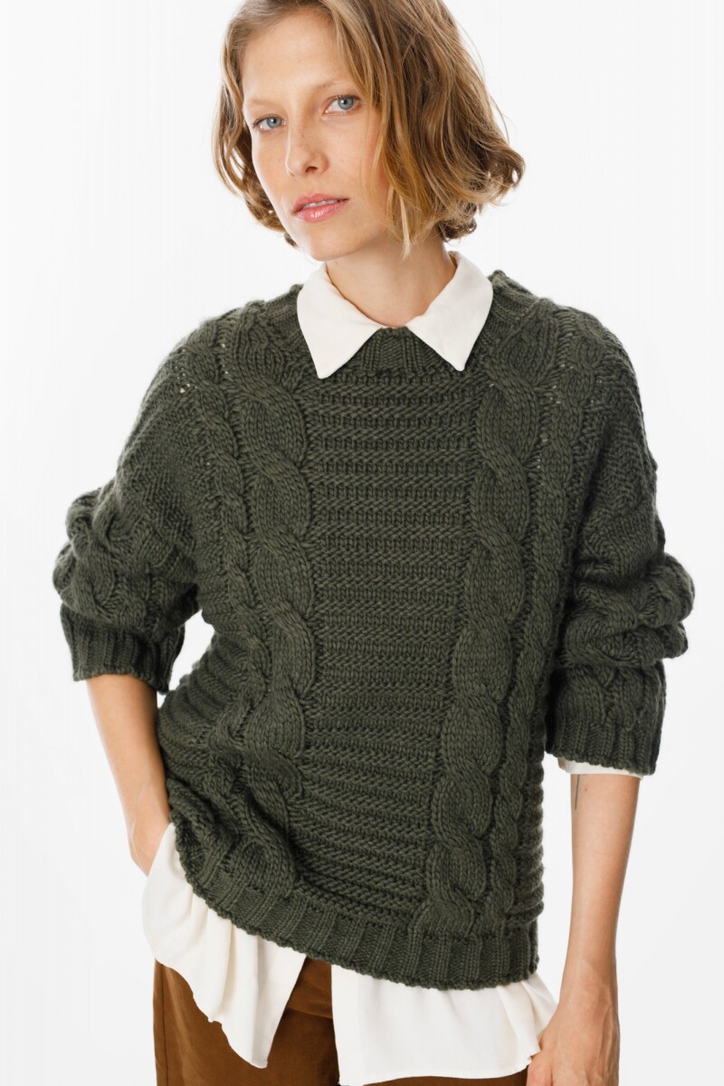 Sweater Texture - Verde Militar 