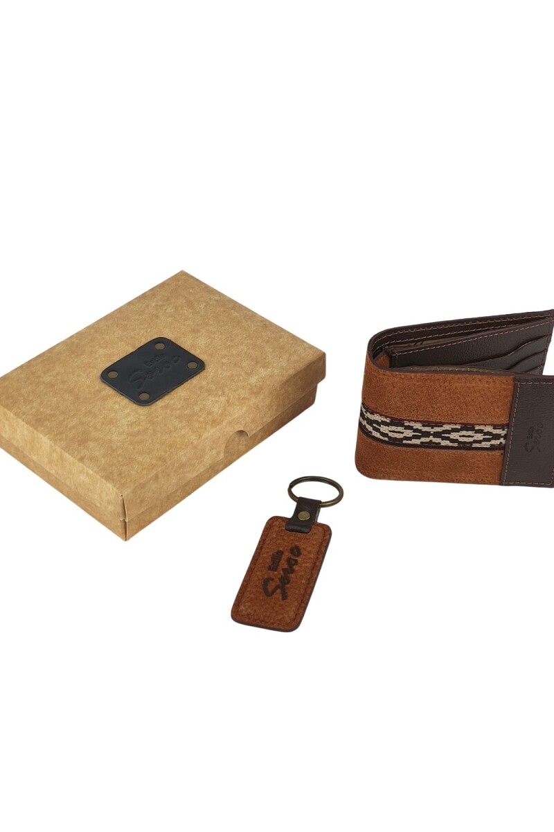 Set de billetera 58 con llavero oxido