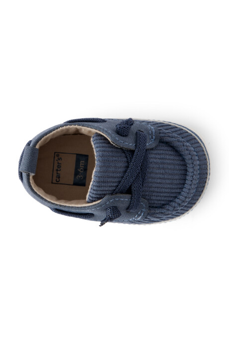 Zapatillas de pana, azules Sin color