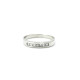 Anillo Oro 18K Blanco Y 7 Brillantes Corte Princesa Anillo Oro 18K Blanco Y 7 Brillantes Corte Princesa