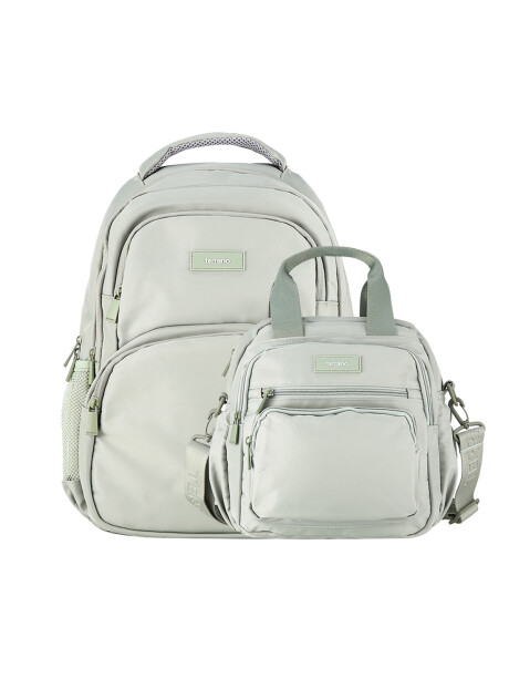 Kit Mochila y Lunchera Quid AirFlow Oliva