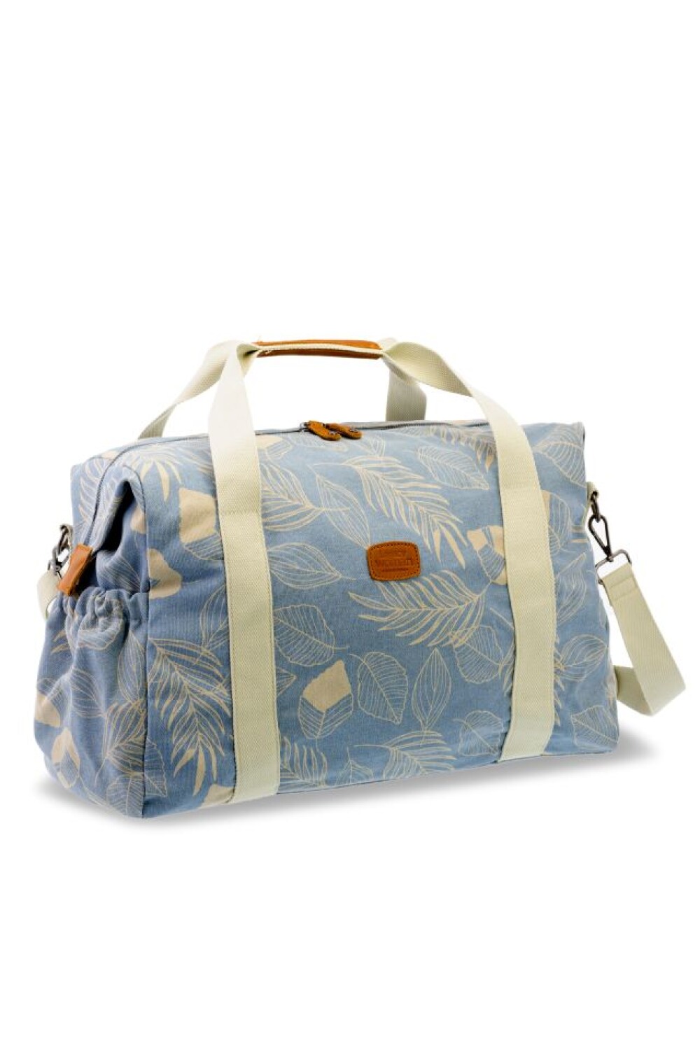 BOLSO DE LONA ESTAMPADO Azul