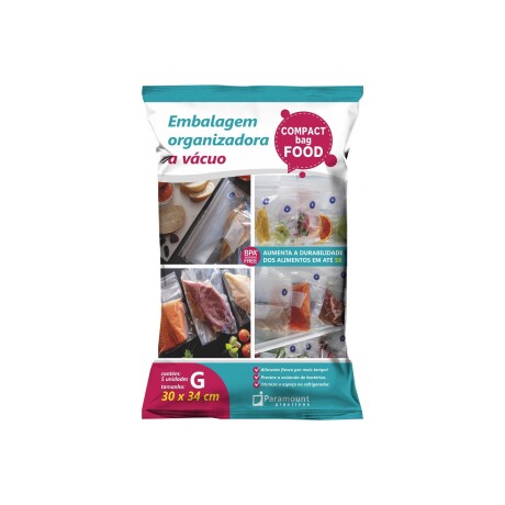 Bolsas de vacío x5 para alimentos tamaño G 30X34Cm Sc