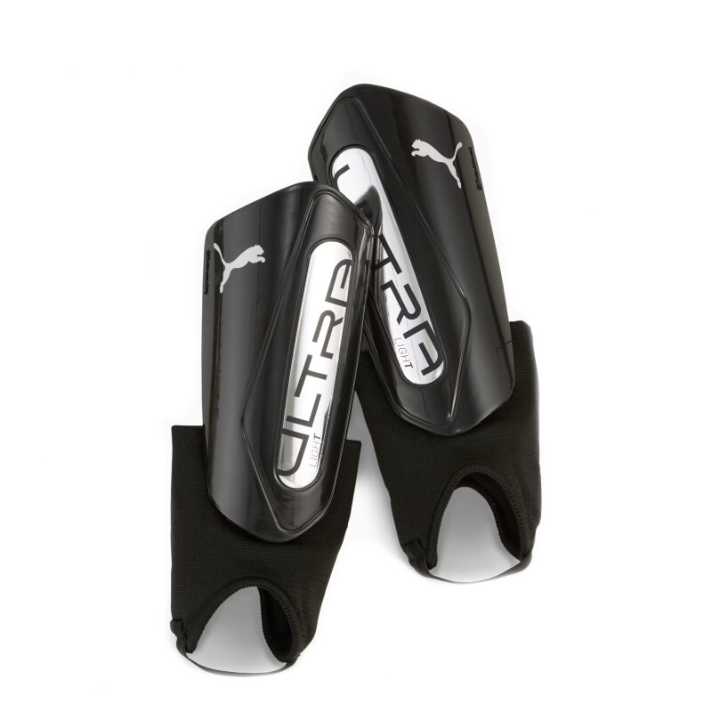 Canilleras Puma Tobi s Ultra Light Strap Negro - Plateado