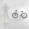 Bicicleta Montaña 26 Cuadro Acero Freno Disco 21 Cambios Blanco