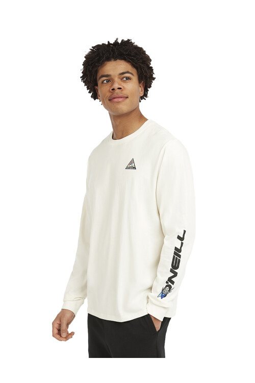 Remera O'Neill Neon Wave Manga Larga - Blanco Remera O'Neill Neon Wave Manga Larga - Blanco