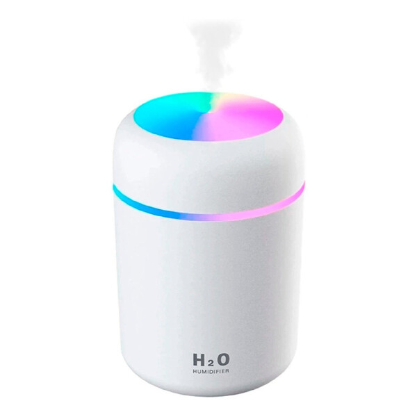 Difusor Aromatizador Vaporizador Humidificador Usb Led Variante Color Blanco