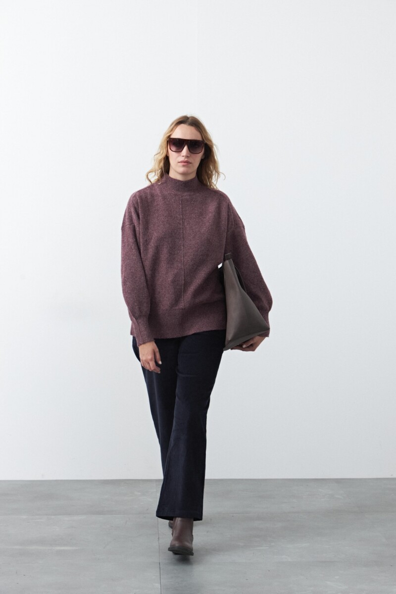 POLERA ISLAND Bordó Merlot