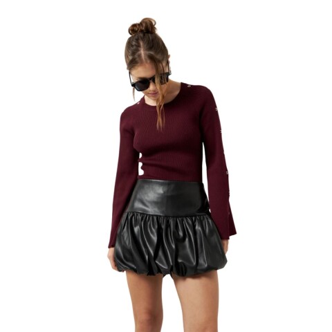 FALDA JEANY XS-L NEGRO