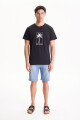 Remera Palm Negro