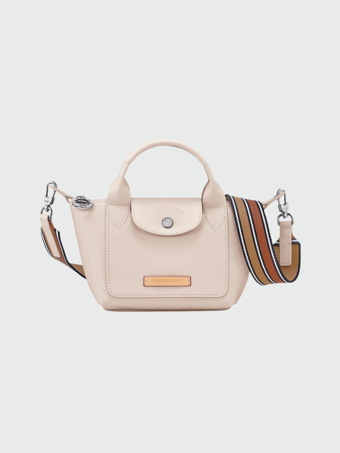 Longchamp - Bolso de cuero, Le Pliage du Jardinier Beige