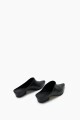 Zueco Iris de cuero negro