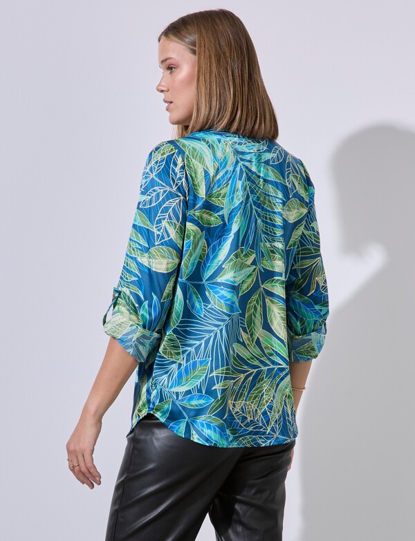 Blusa Printed AZUL/MULTI