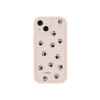 Protector para iPhone 13/14 diseño huellas color beige Protector Para Iphone 13/14 Diseño Huellas Color Beige