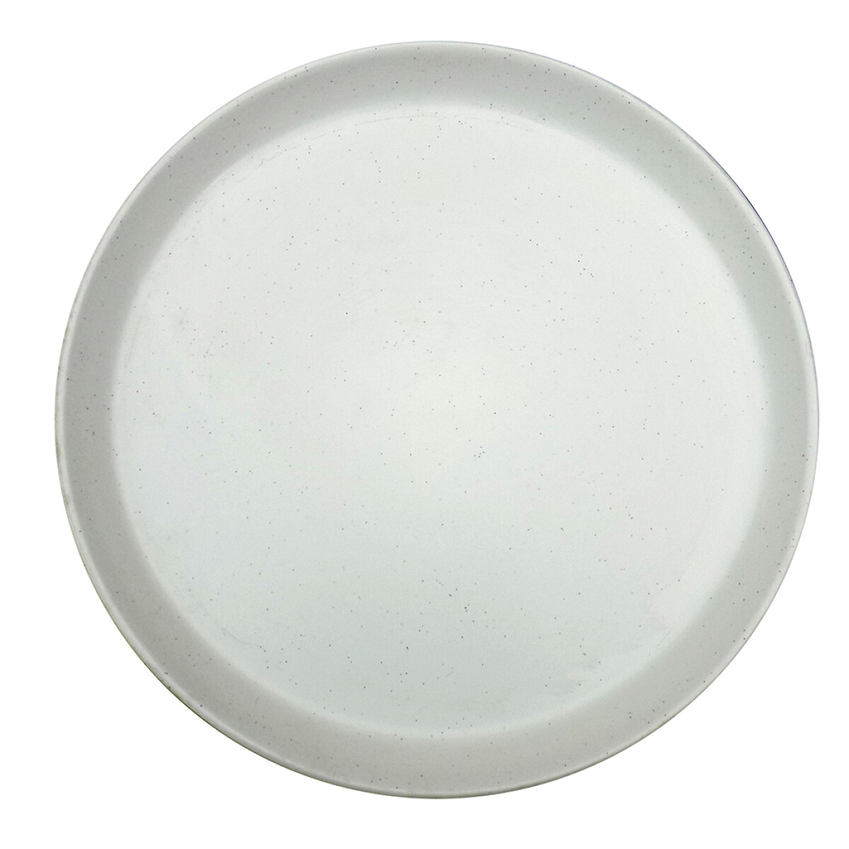 PLATO DE MESA 27CM BLANCO MATE C/PUNTITOS 