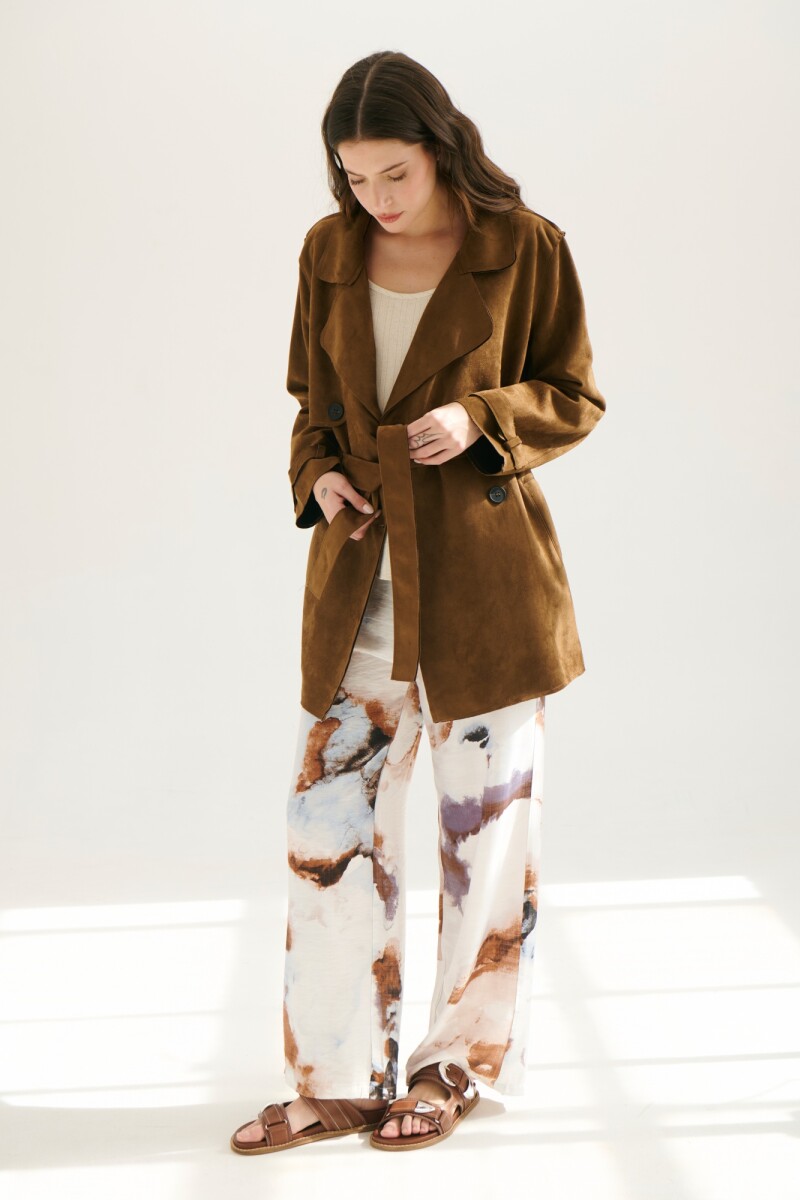 TRENCH SUEDE GAMUZA