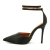 Vizzano Zapato Clasico Dama Punta Fina Con Pulsera Negro