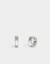 Aros Argollas Premium Silver Argollas De Acero Quirurgico - Plateado
