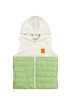 Chaleco Puffer - Teens Blanco y Verde