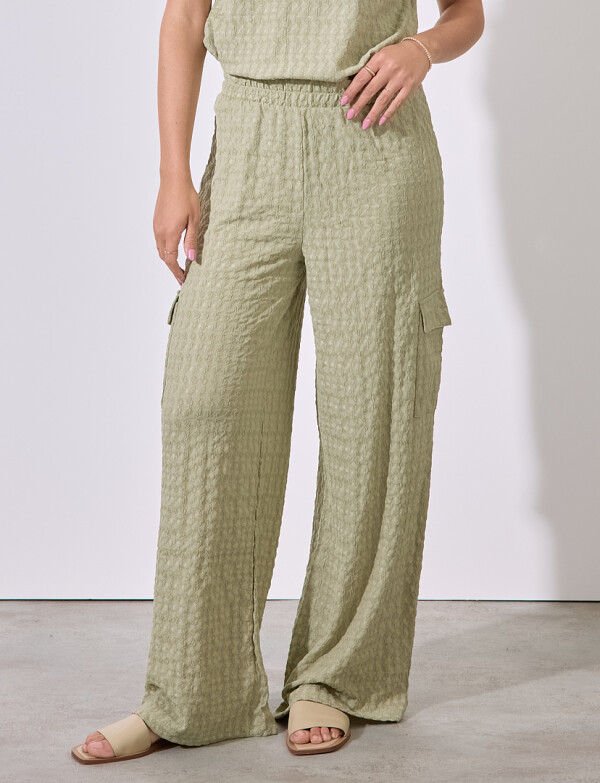 Pantalon Texturado VERDE