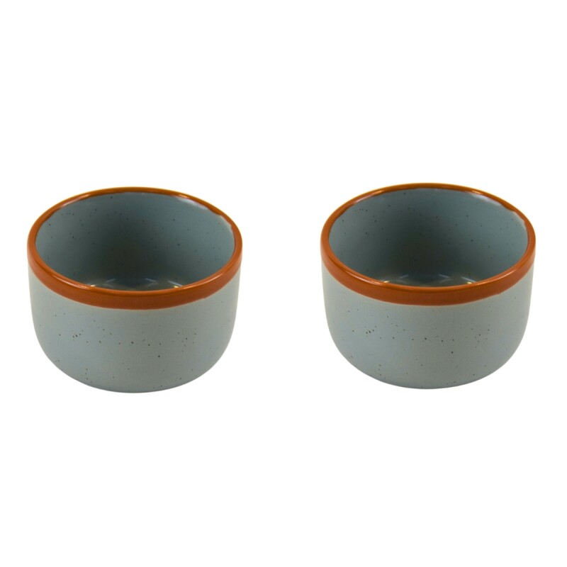 Set x2 Ramequin cerámica 9x5,5 cm VERDE