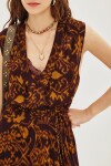Vestido Cebra Banjar Marron