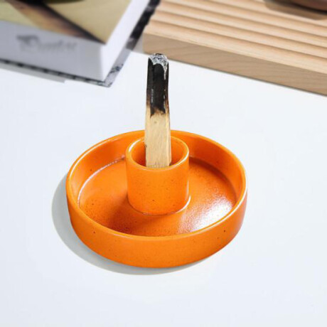 Quemador De Palo Santo Mate Naranja