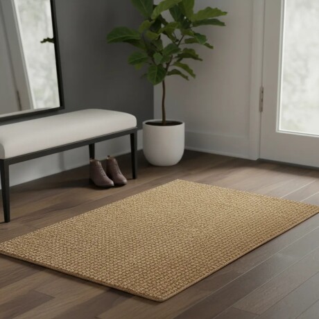 Alfombra felpudo en yute natural 45x75cm excelente calidad Yute Natural