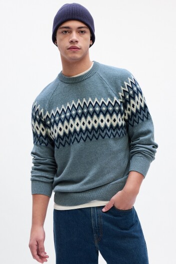 Buzo Fairisle Hombre Sp Fam Fair Isle Navy