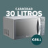 Microondas Con Grill Whirlpool Wm1111adwc MICROONDAS WHIRLPOOL 30LT WM1111ADWC