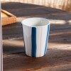 Taza cerámica, rayas. Taza cerámica, rayas.
