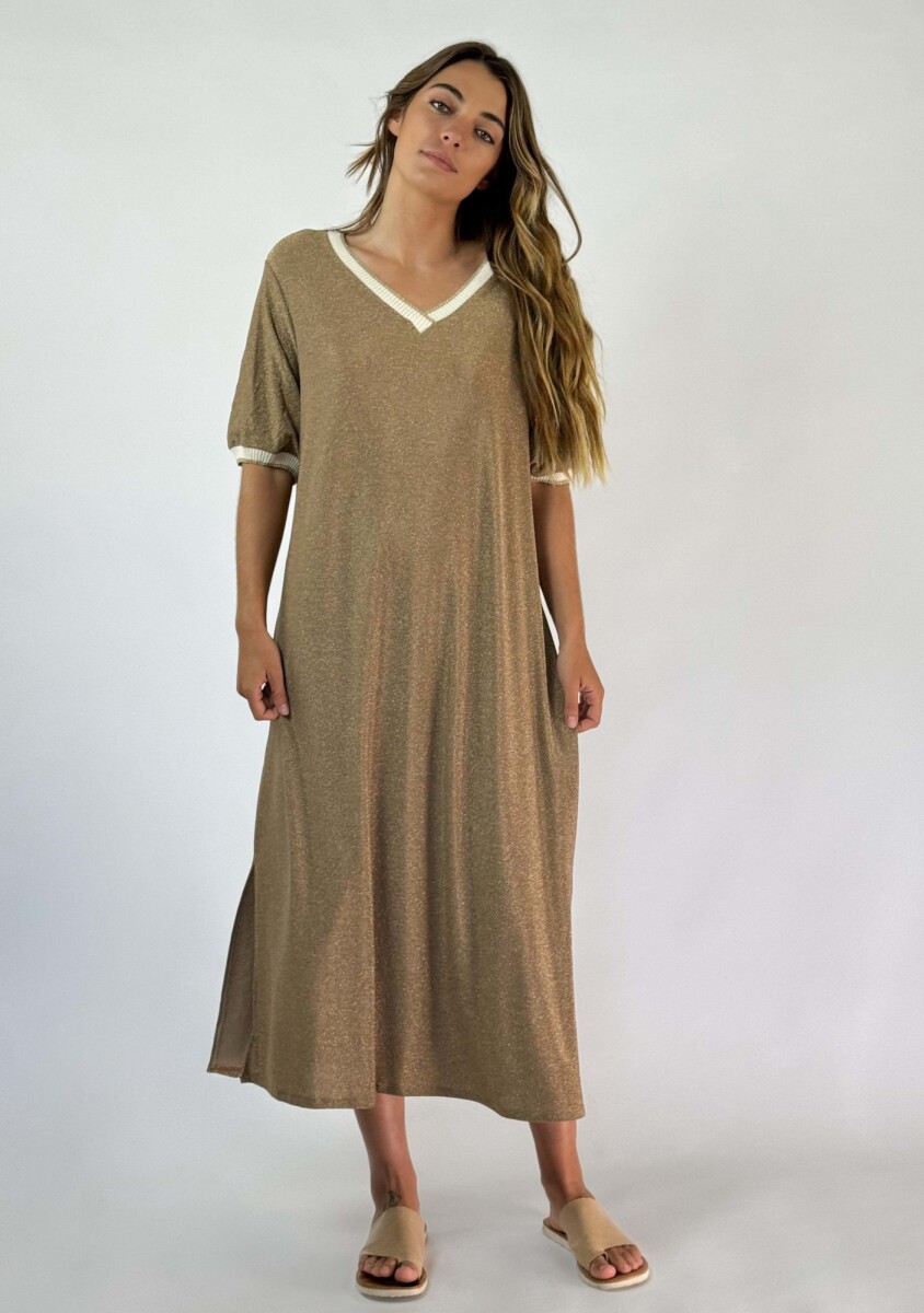 VESTIDO LYRIANA - DORADO 