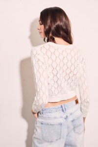 Sweater Algodón Botones Nácar
