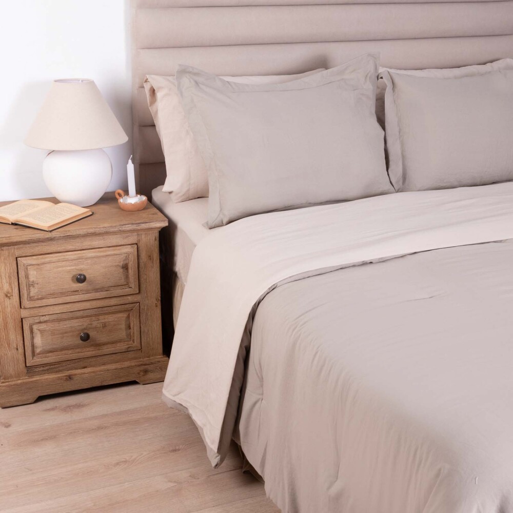 SET DE ACOLCHADO 2 PLAZAS POLIESTER PREWASHED