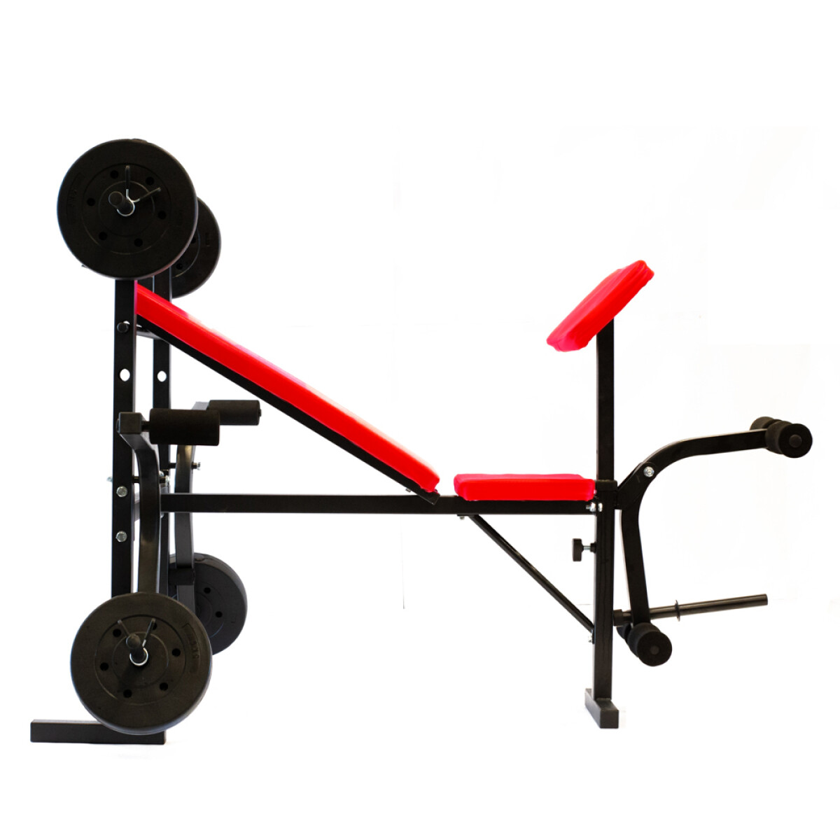 (ARG-150)Banco Multifuncion con barra + 30kg de pesa Randers 