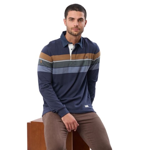 REMERA POLO XS-XXL AZUL