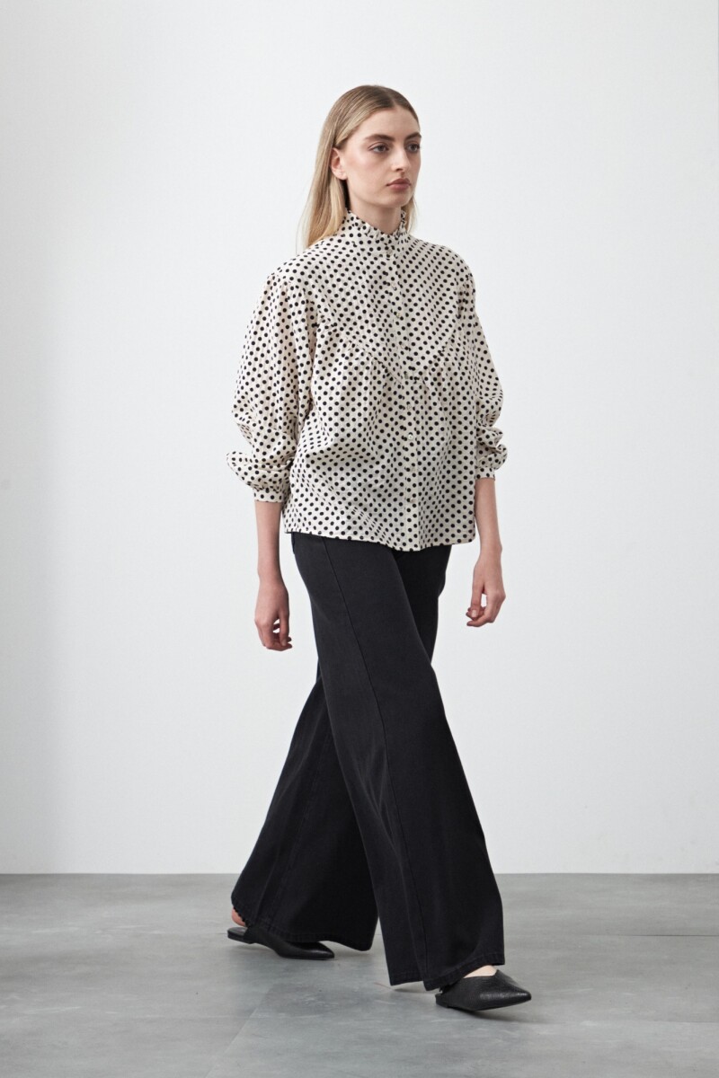 CAMISA RAFAELA Negro/Blanco