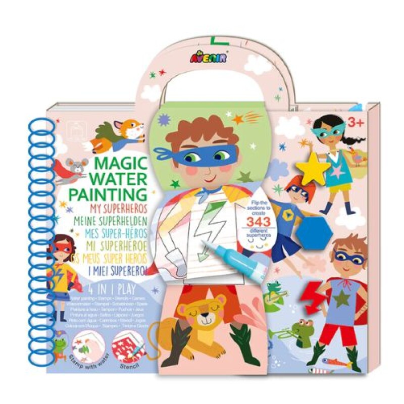 Super librito con agua- SuperHeroe Super Librito Con Agua- Superheroe