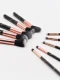 BROCHAS MAQUILLAJE SET x 10 NEGRO