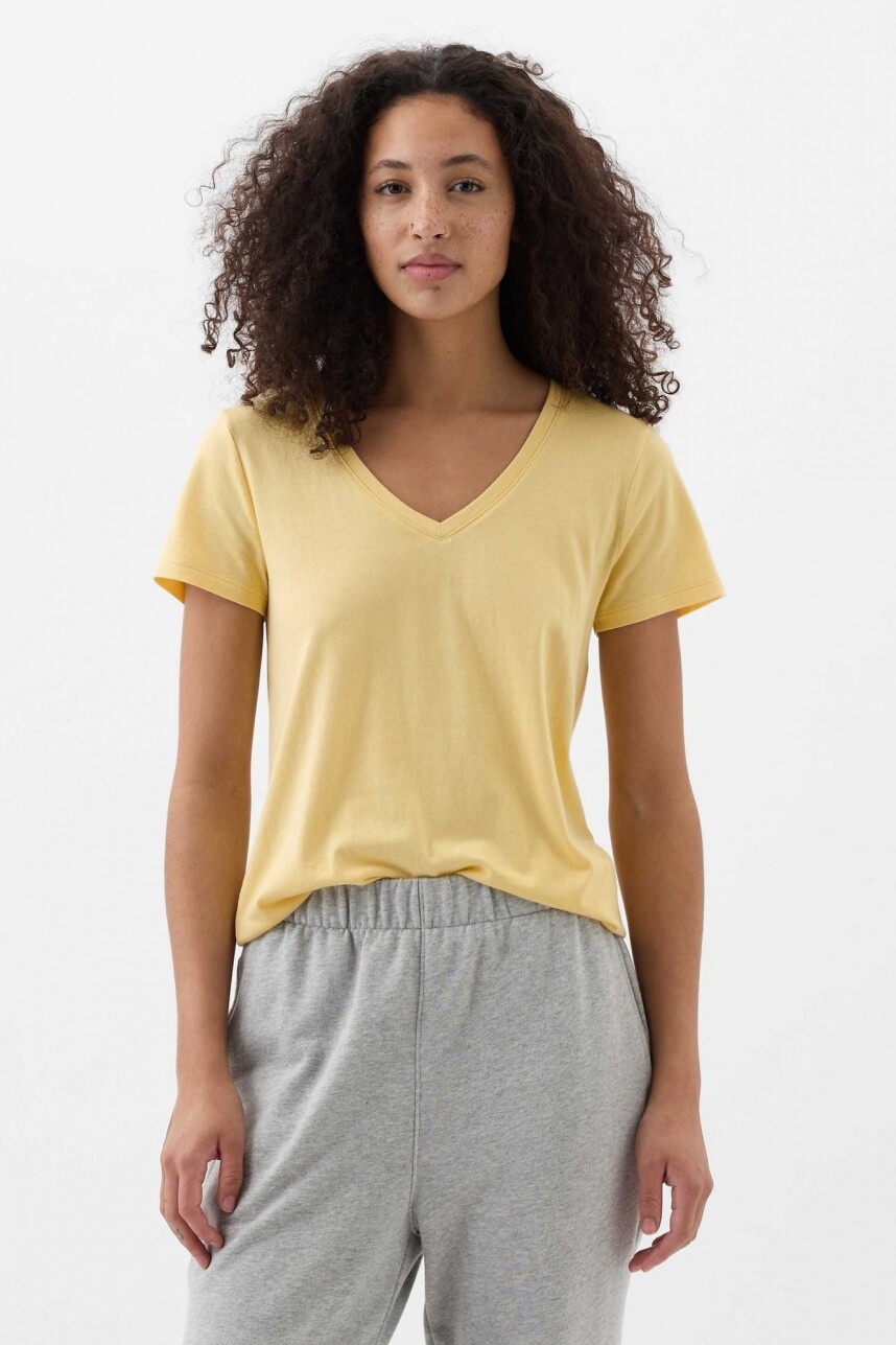 Remera Gràfico Manga Corta Mujer New Chamois