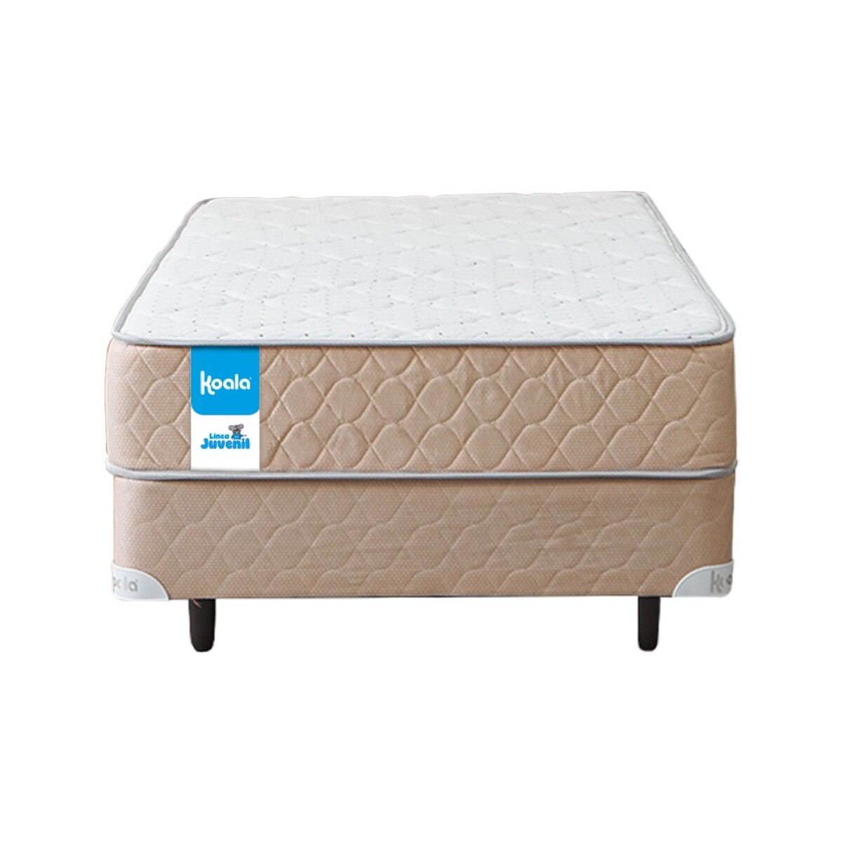 Sommier Koala Juvenil 100x190 cm (Base + Colchón) - Beige 
