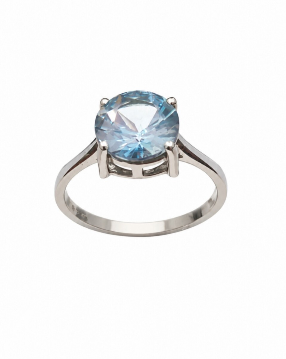 Anillo Plata con Topacio Azùl 