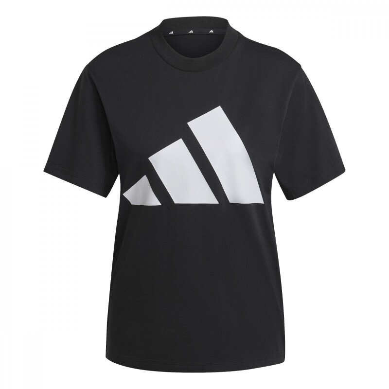 Remera Essentials Big Logo Cotton de Mujer Negro