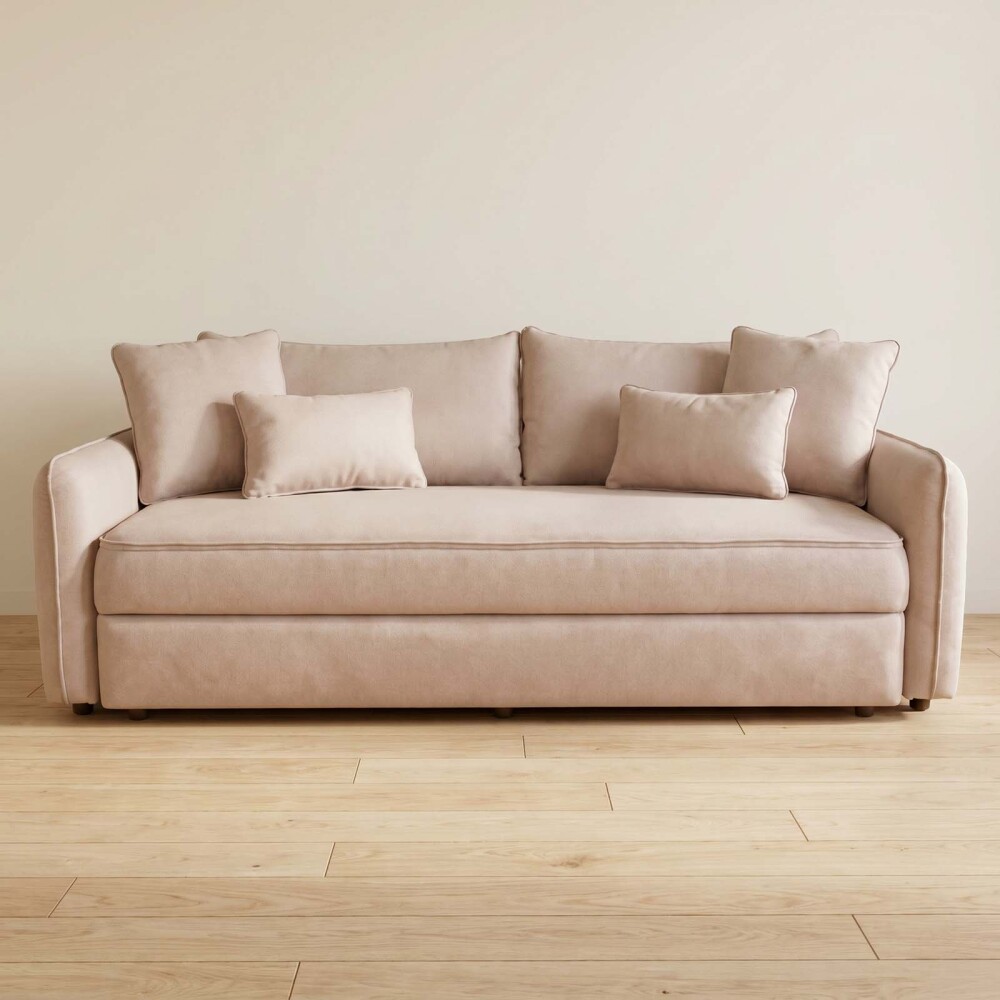 SOFÁ CAMA TELA NATURAL-BEIGE ARIZONA BEIGE