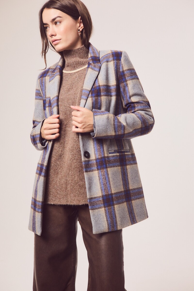 Blazer Cuadros Lana Multi