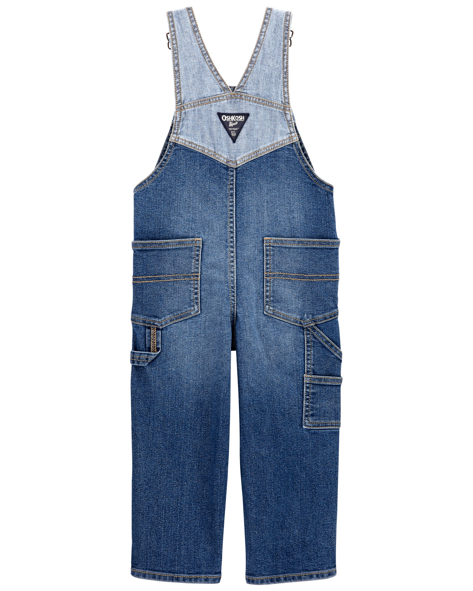 Enterito jean con rasgado. Talles 2-5T Sin color